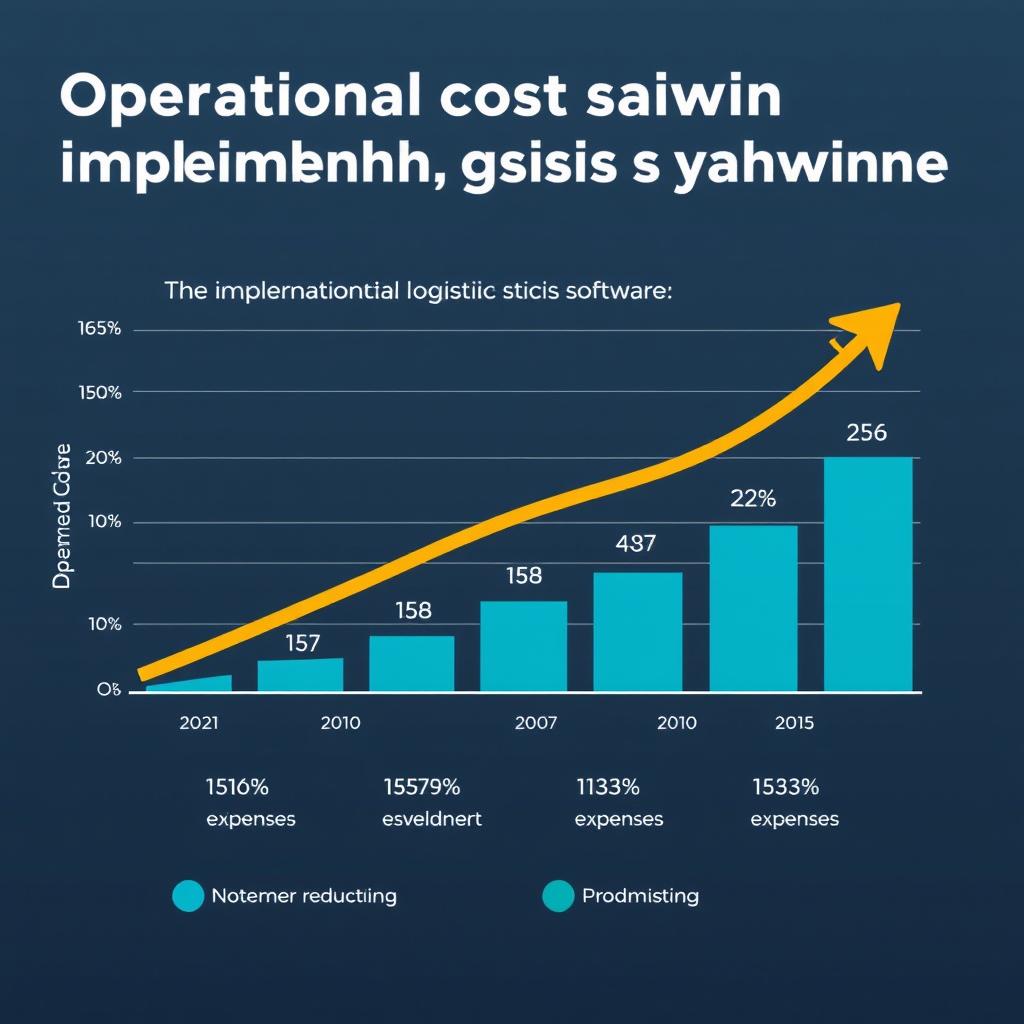 Grafik penghematan biaya operasional dengan software logistik