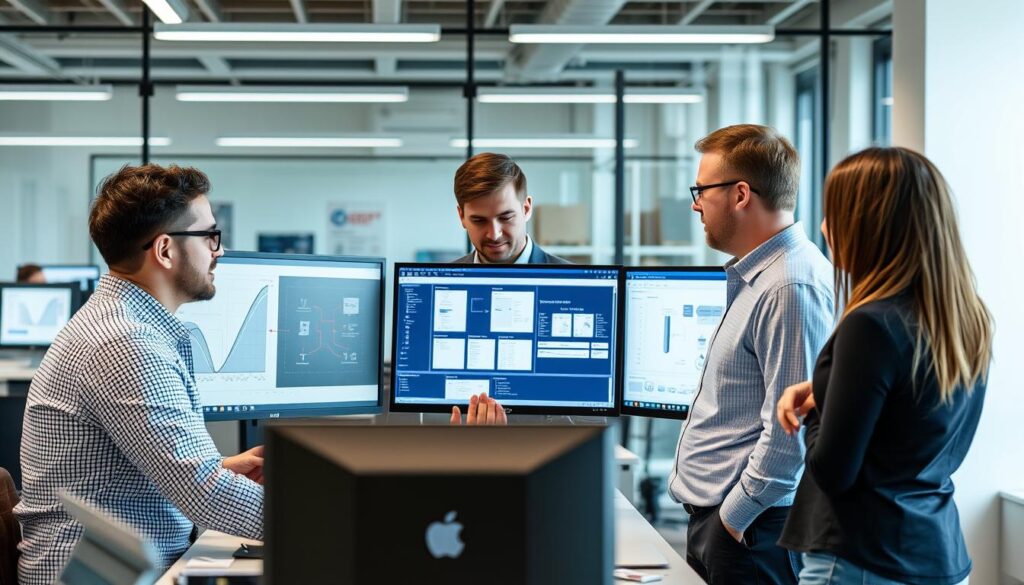 Tim IT dan logistik berkolaborasi dalam implementasi software