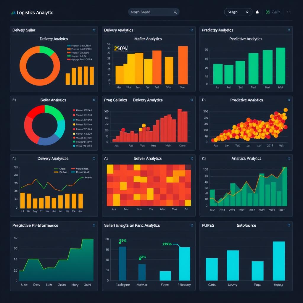 Visualisasi data analitik untuk pengambilan keputusan logistik