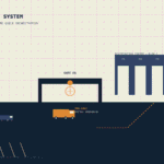 Ilustrasi Yard Management System (YMS) memantau antrean truk secara real-time di gerbang gudang
