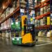 AI computer vision gudang logistik memantau pekerja forklift untuk keselamatan kerja