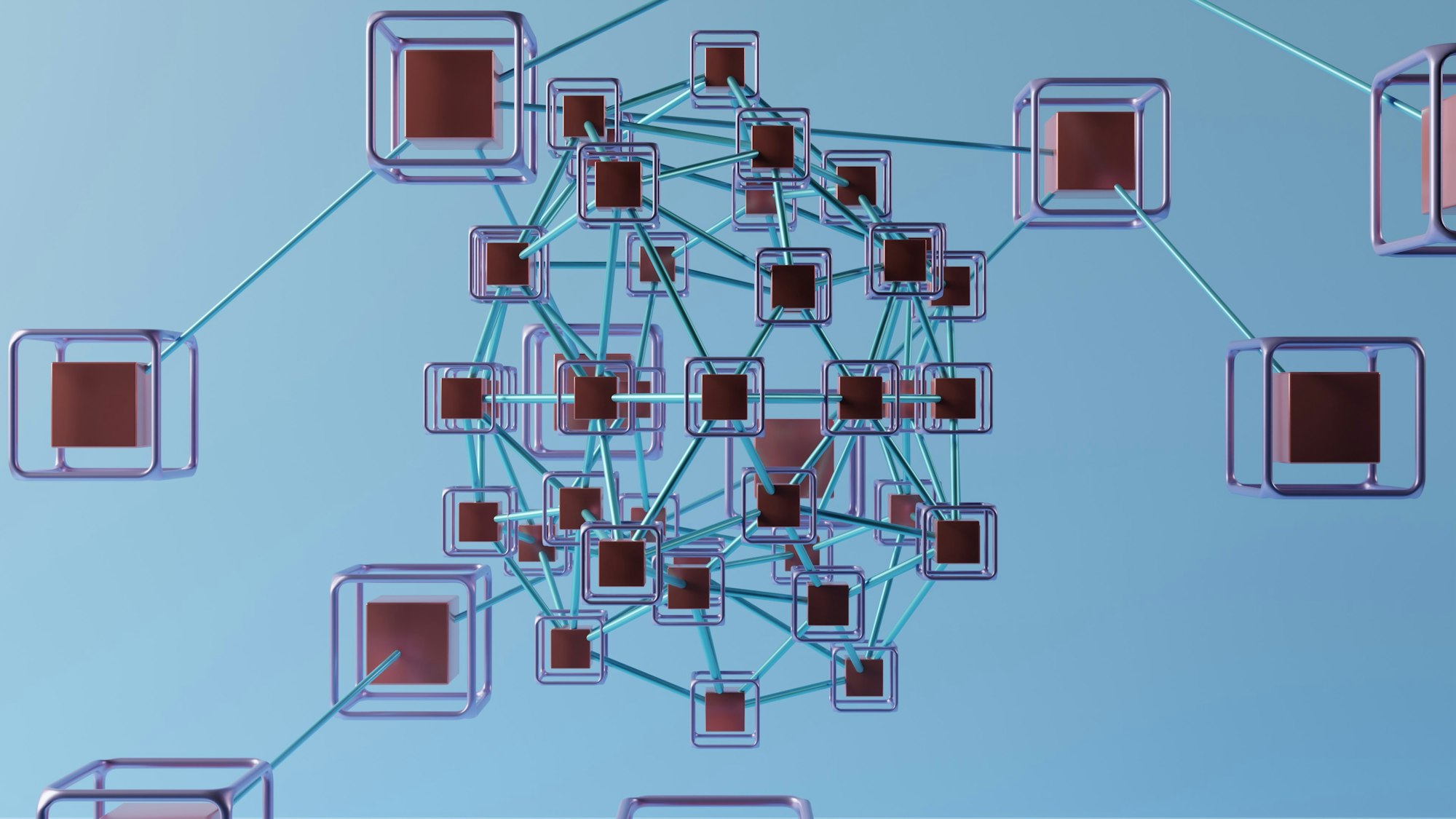 Ilustrasi blockchain rantai pasok logistik untuk transparansi data pengiriman